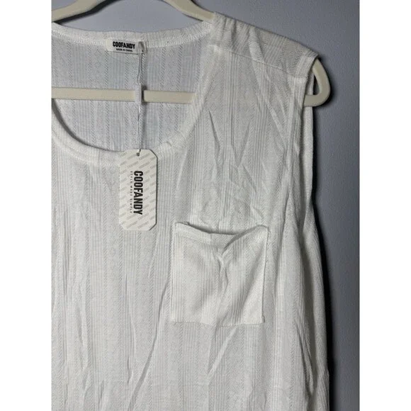 Coofandy Men’s Workout Tanks - 3 Pack Black White Red Size Large NEW - Picture 14 of 16